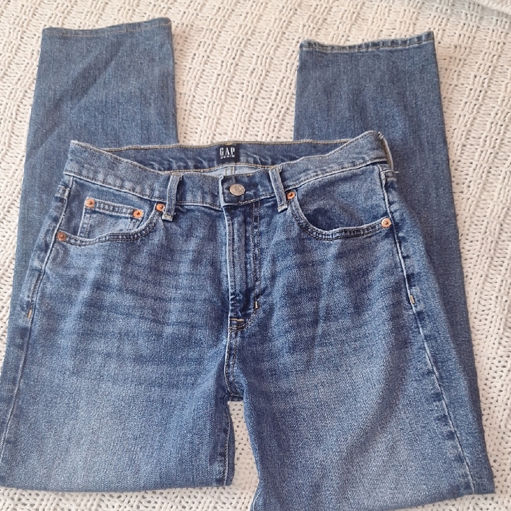GAP Ladies Classic Indigo Straight Jeans Size 26
